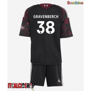 Liverpool Ryan Gravenberch #38 Terza Maglia Bambino 2026-27 Manica Corta (+ Pantaloni corti)